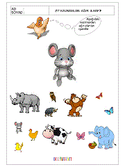 okul öncesi aynı kavramı bul egzersizleri